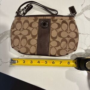 Coach large wristlet NWOT